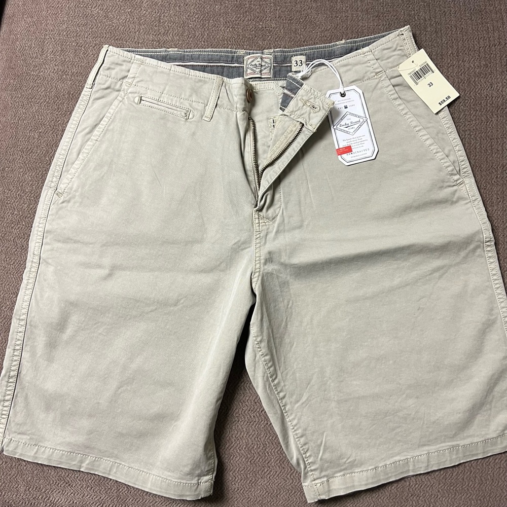 Mens Lucky Brand khaki shorts